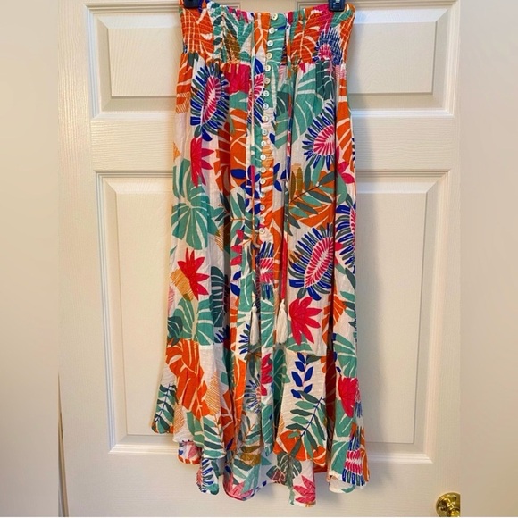 Nicole Miller Dresses & Skirts - Nicole Miller Women’s Large Boho Maxi Tropical Skirt with Slit Leg Rayon